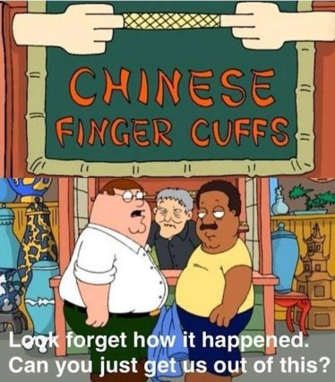 Chinese Fingercuffs Metaphor